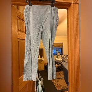 Theory light blue cropped dress pants